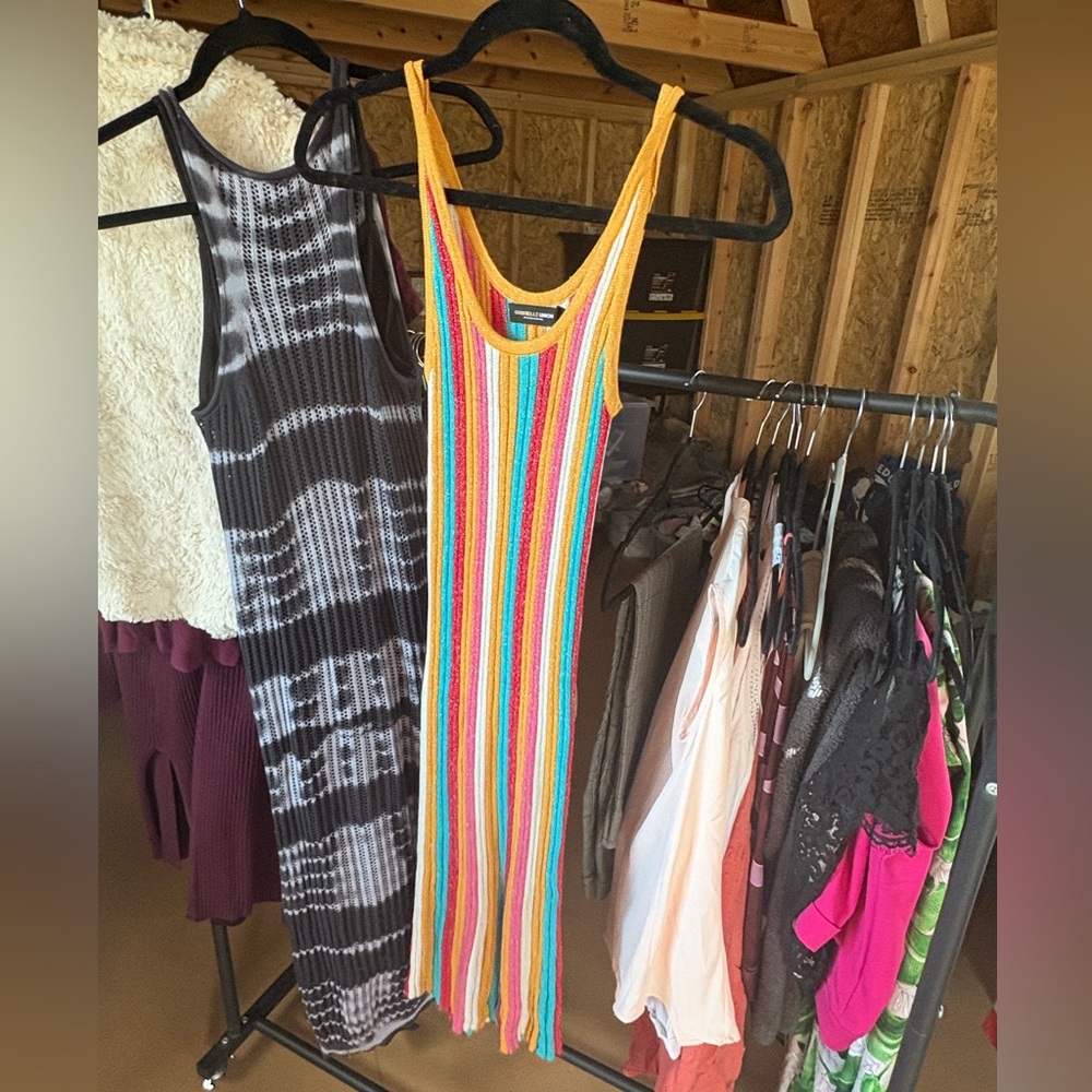 Colorful Striped Sleeveless Dress - Gabrielle Union